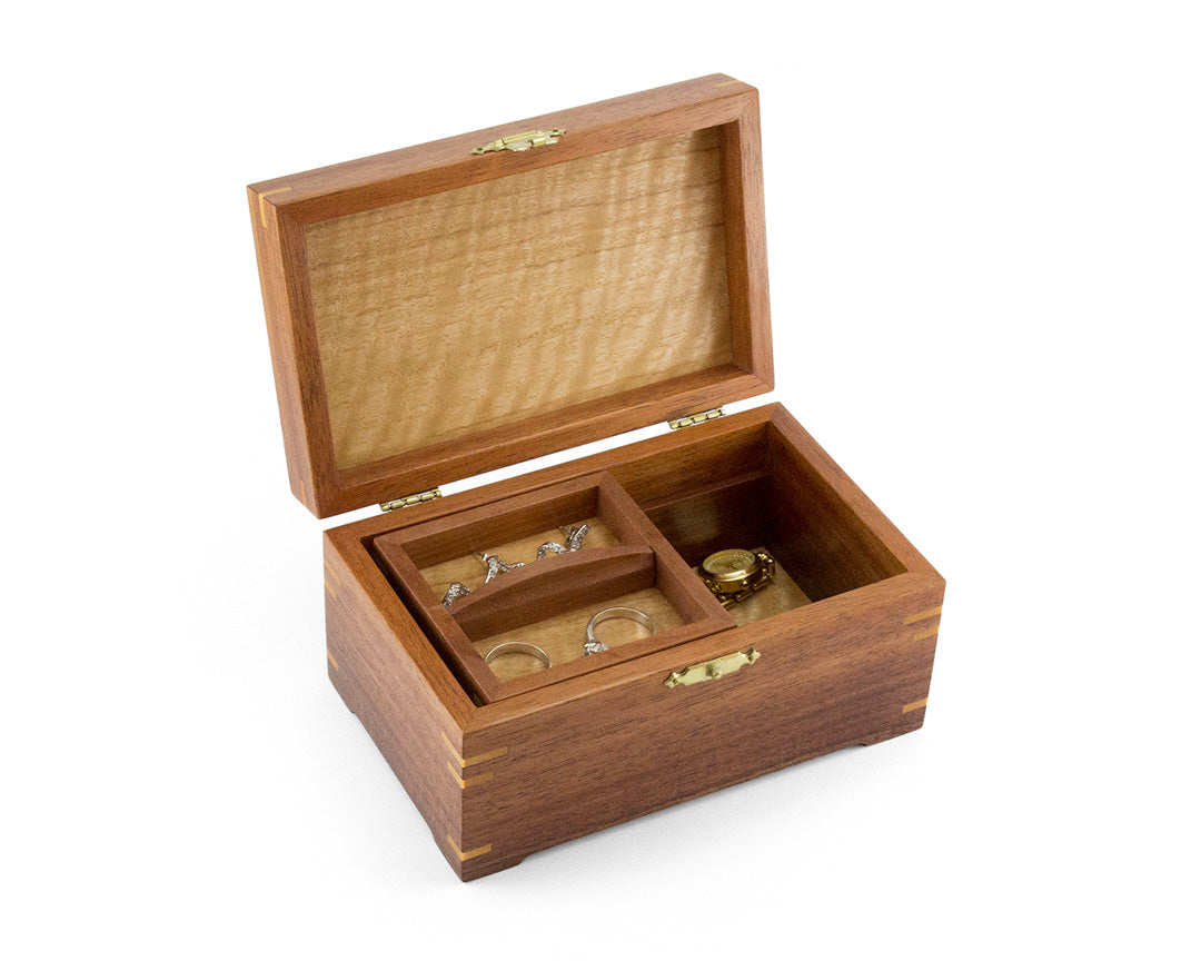 Small Wooden Jewellery Box handcrafted from Blackwood