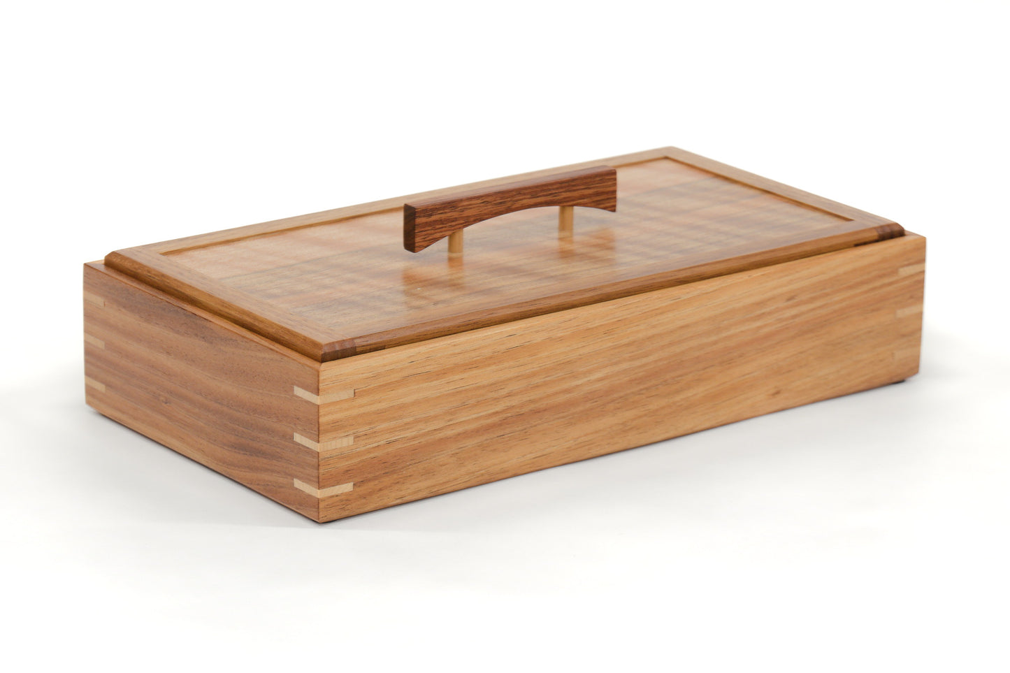 Keepsake Box #17 - Tasmanian Blackwood and Figured Queensland Walnut