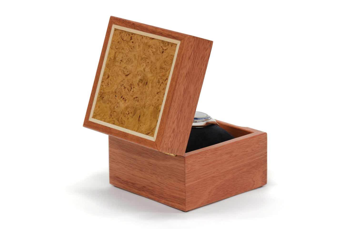 Products Watch Box One - Jarrah and Maple Burl