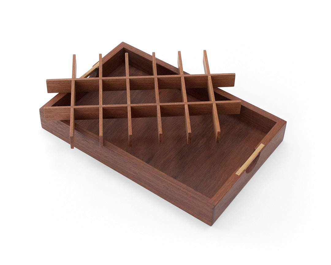 Wooden Jewellery Box with two trays handcrafted from Blackbutt and Jarrah