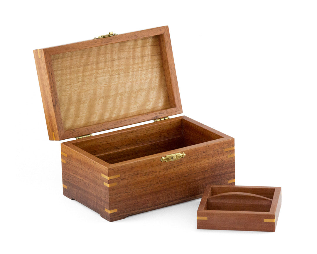 Small Wooden Jewellery Box handcrafted from Blackwood