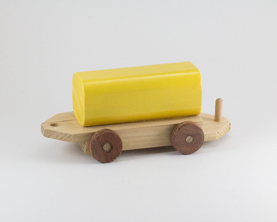 Handcrafted Wooden Toy Freight Train