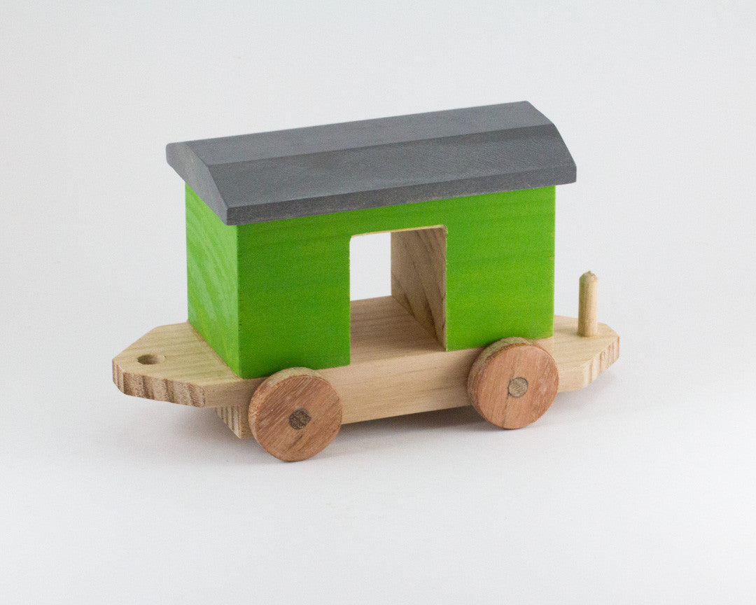 Handcrafted Wooden Toy Freight Train