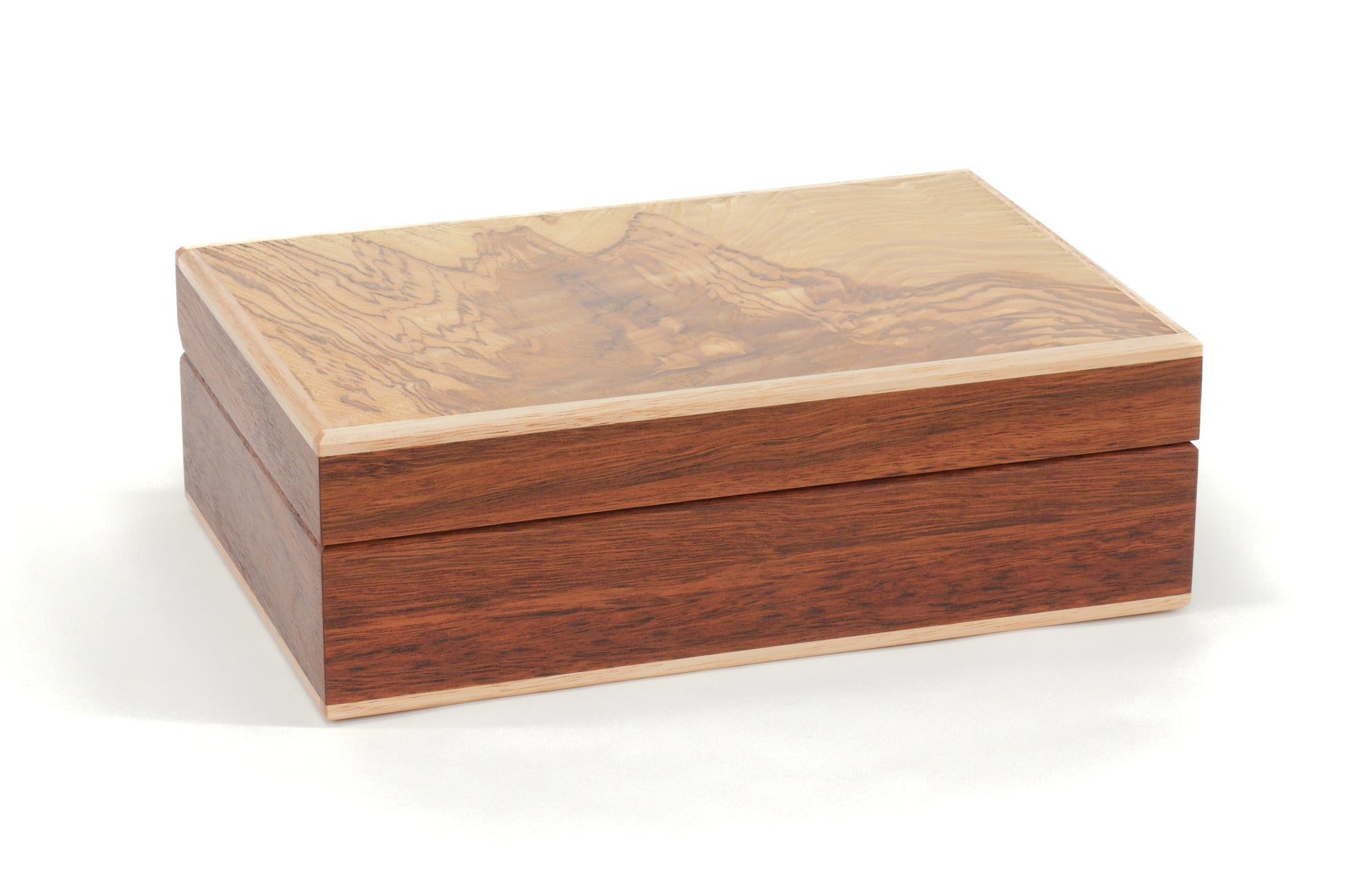 Keepsake Box #22 - Jarrah and Olive Ash Burl