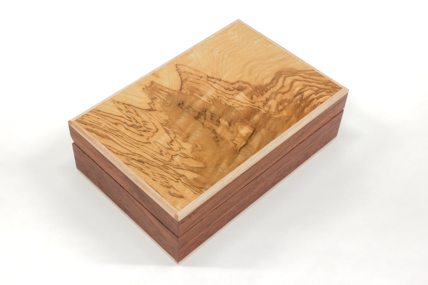 Keepsake Box #22 - Jarrah and Olive Ash Burl