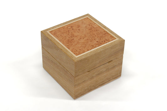 Watch Box One - Spotted Gum and Maple Burl