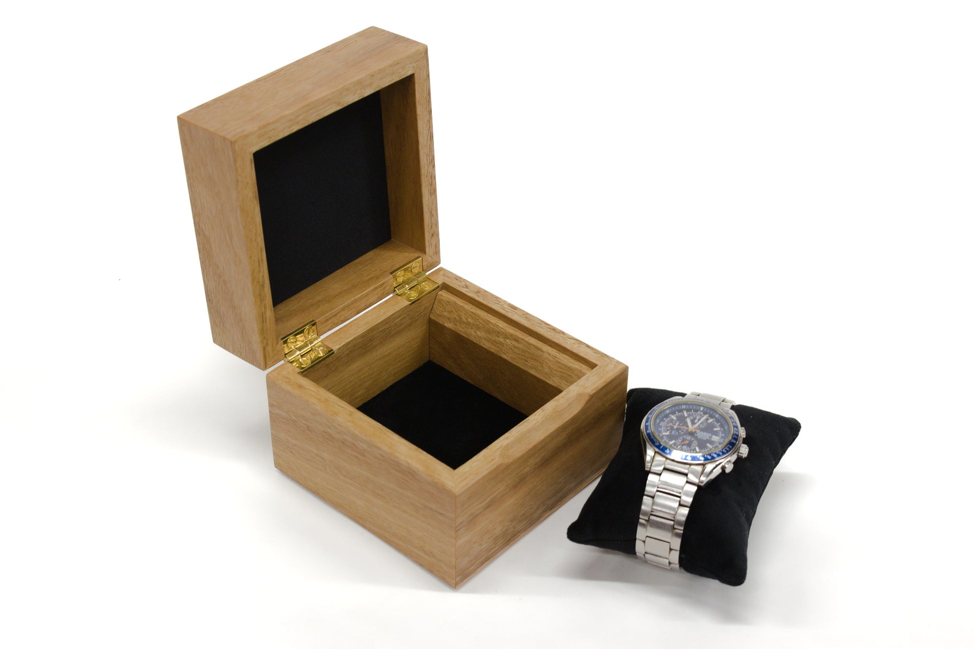 Watch Box One - Spotted Gum and Maple Burl