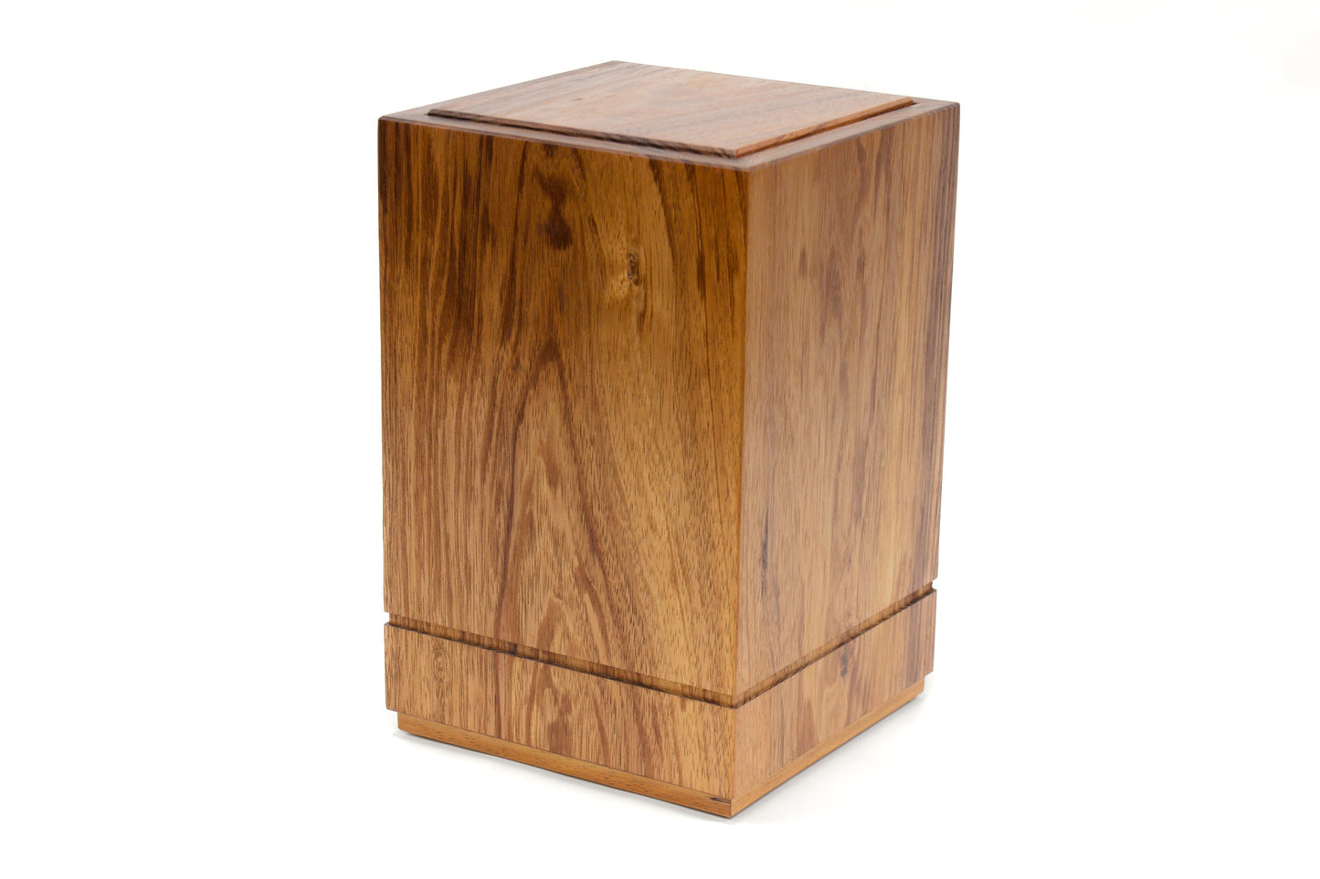 Wooden cremation urn handcrafted from Tasmanian Blackwood