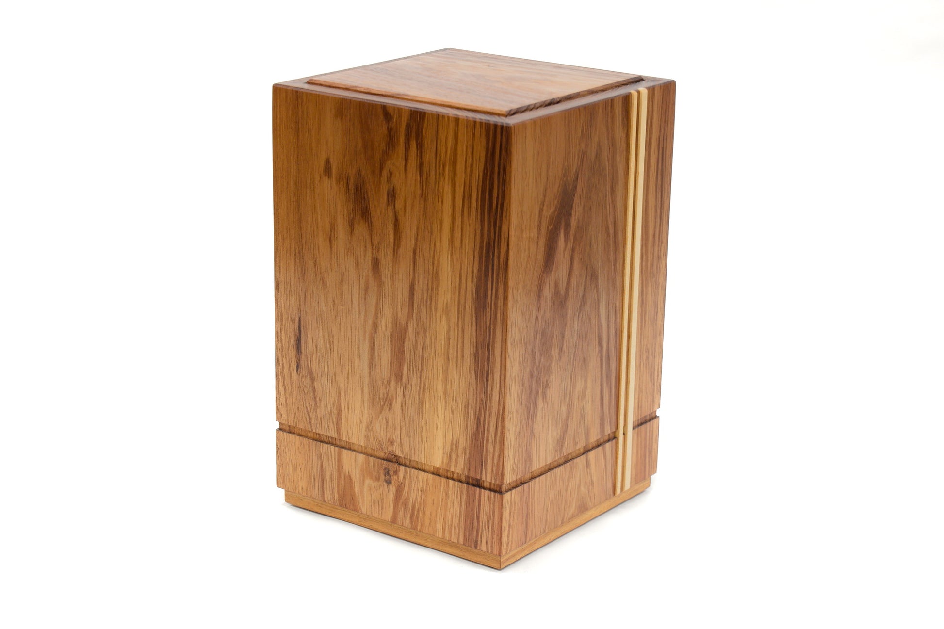 Wooden cremation urn handcrafted from Tasmanian Blackwood