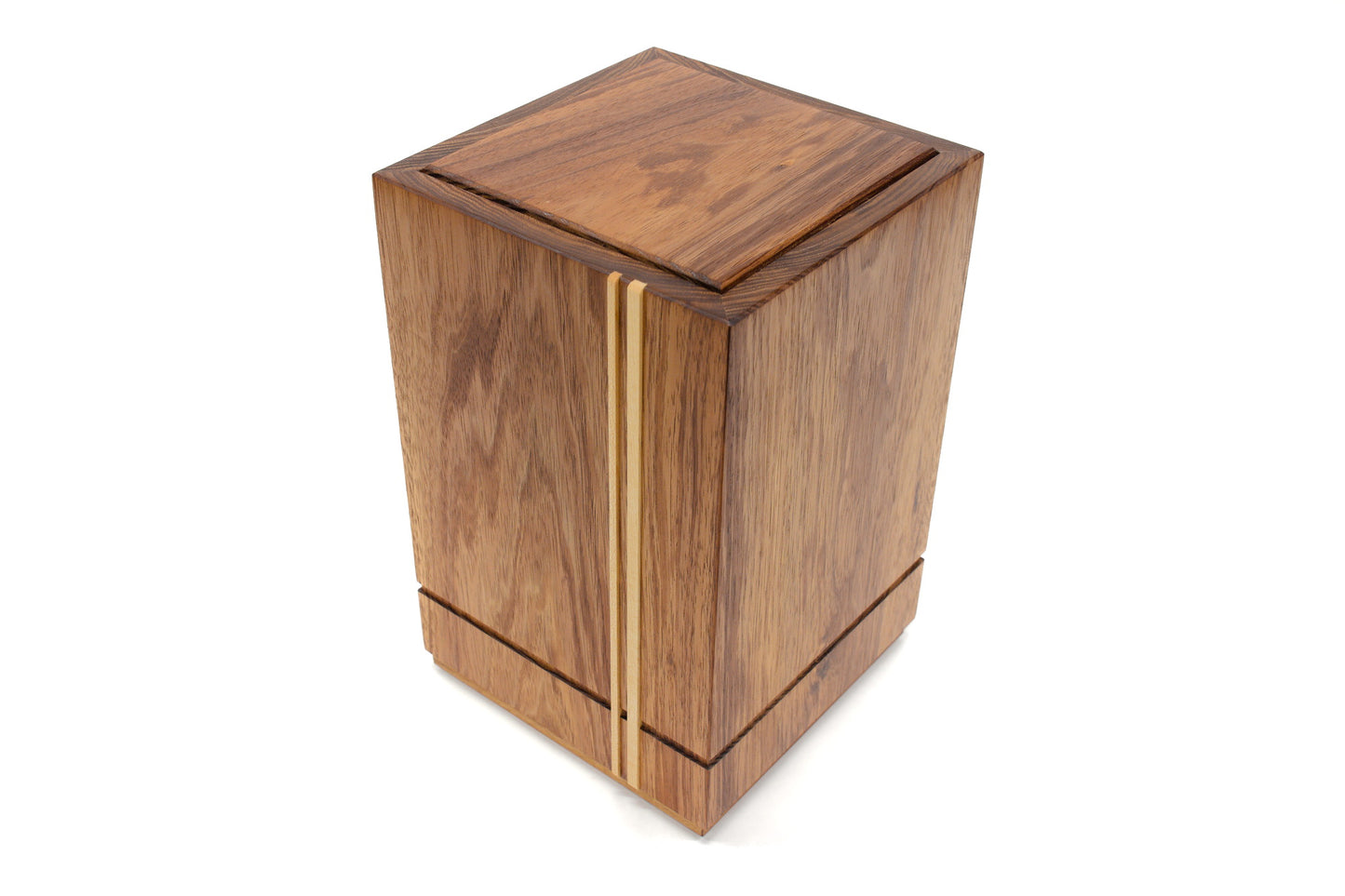 Wooden cremation urn handcrafted from Tasmanian Blackwood