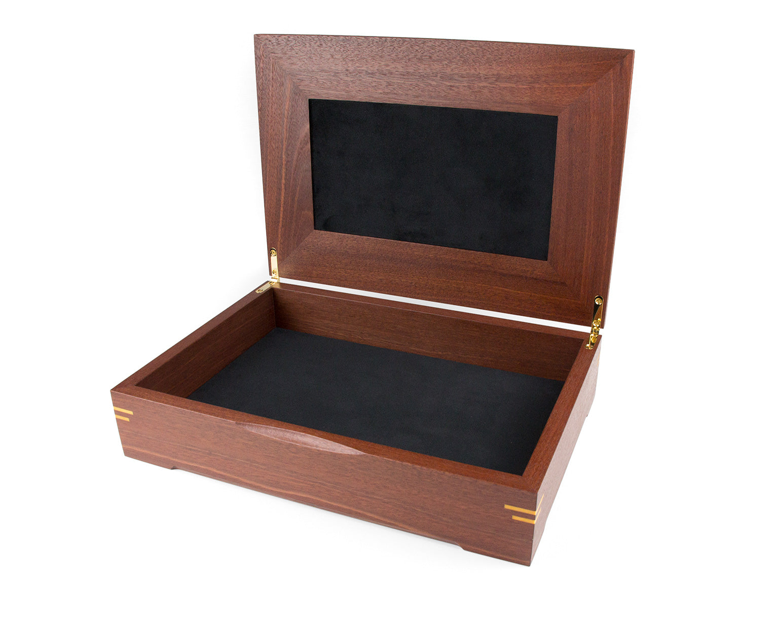Wooden Document Box handcrafted from Jarrah & Macassar Ebony veneer