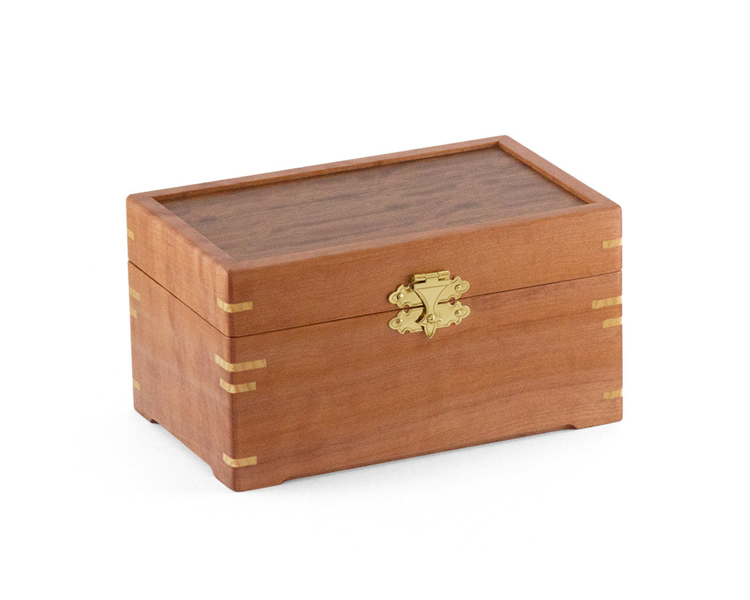 Small Wooden Jewellery Box handcrafted from Myrtle