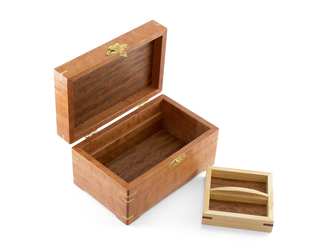 Small Wooden Jewellery Box handcrafted from Myrtle