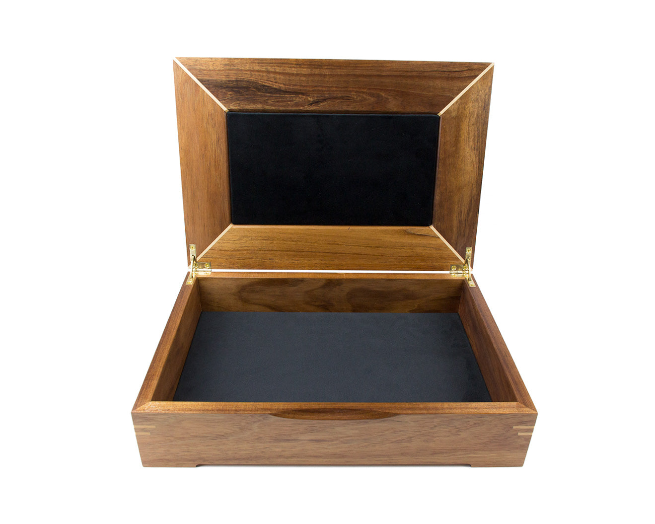 Wooden Document Box handcrafted from Tasmanian Blackwood & Walnut Burl veneer