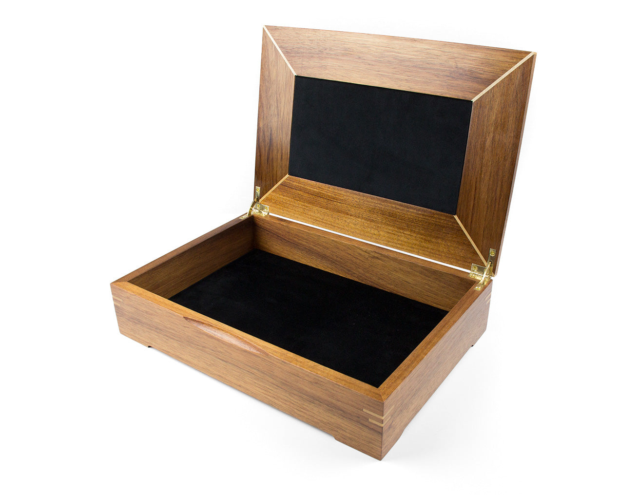 Wooden Document Box handcrafted from Tasmanian Blackwood & Maple Burl veneer