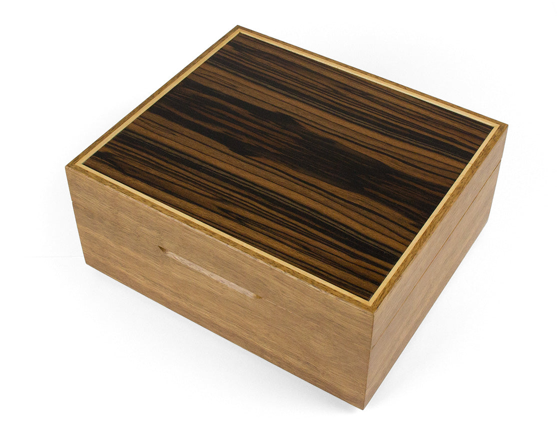 Spotted Gum and Macassar Ebony Watch Box