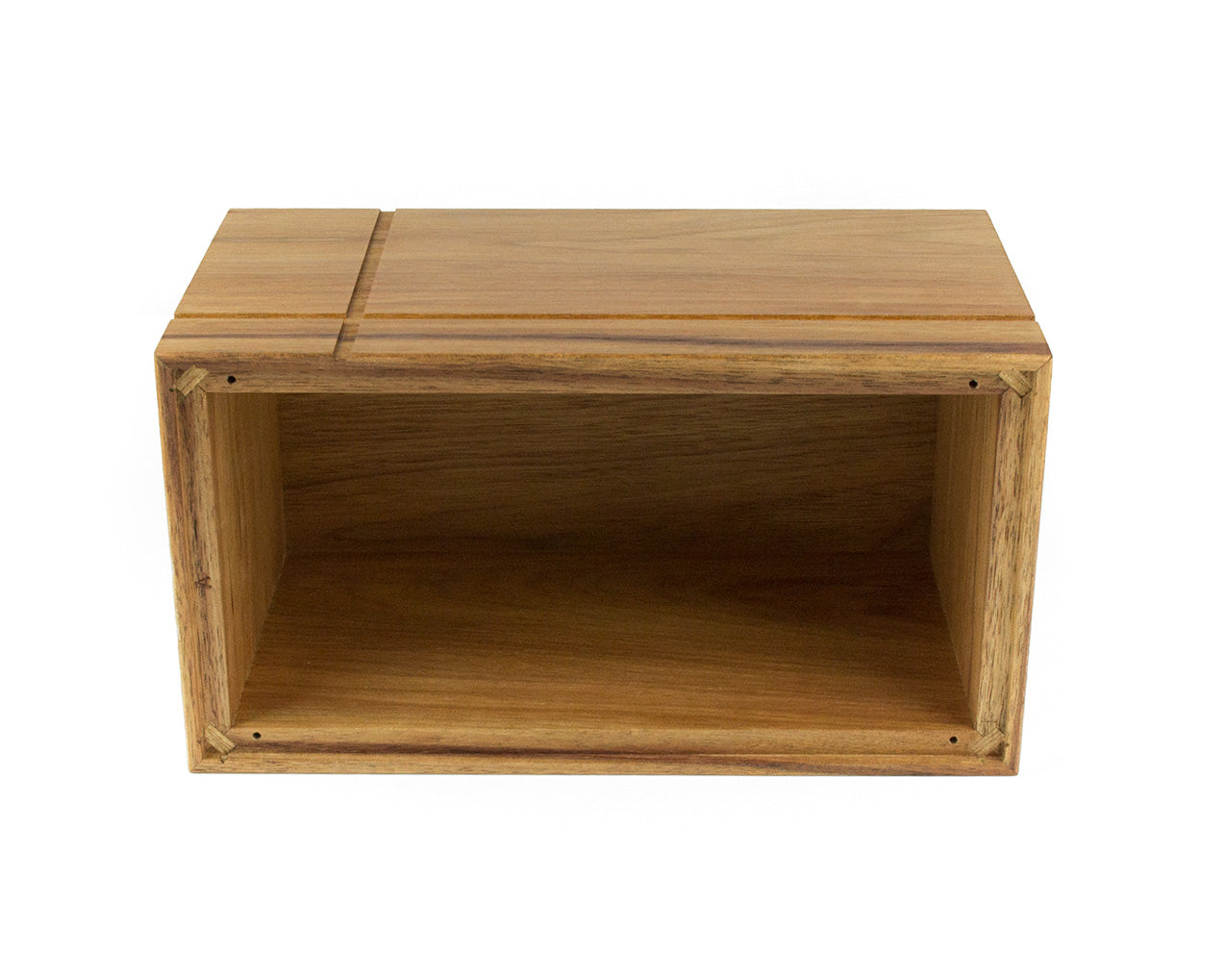 Wooden cremation urn handcrafted from Tasmanian Blackwood