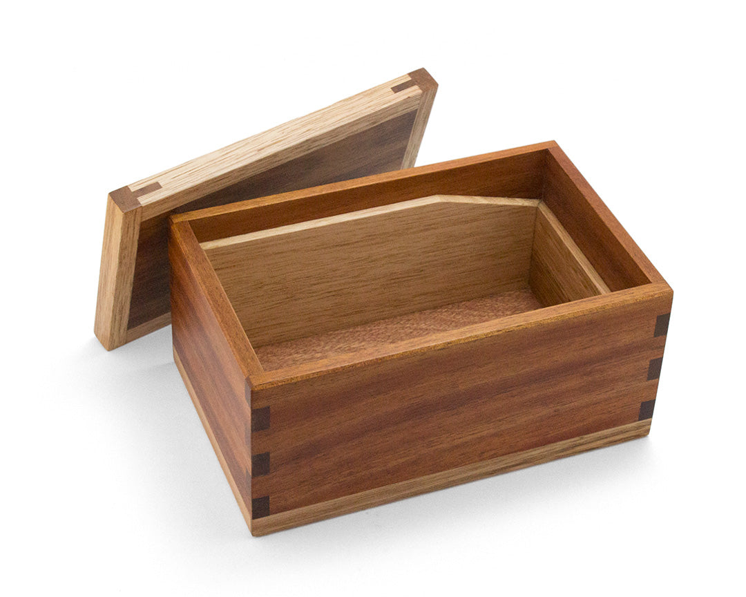 Wooden trinket box made from Tasmanian Blackwood