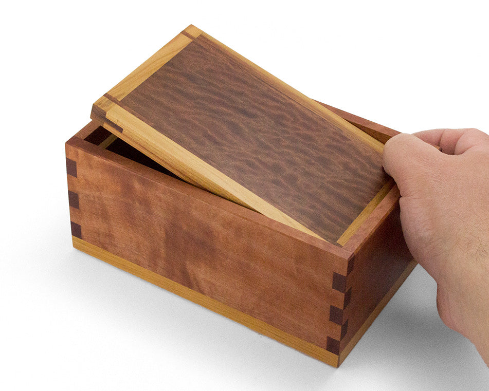 Wooden trinket box made from Tasmanian Myrtle