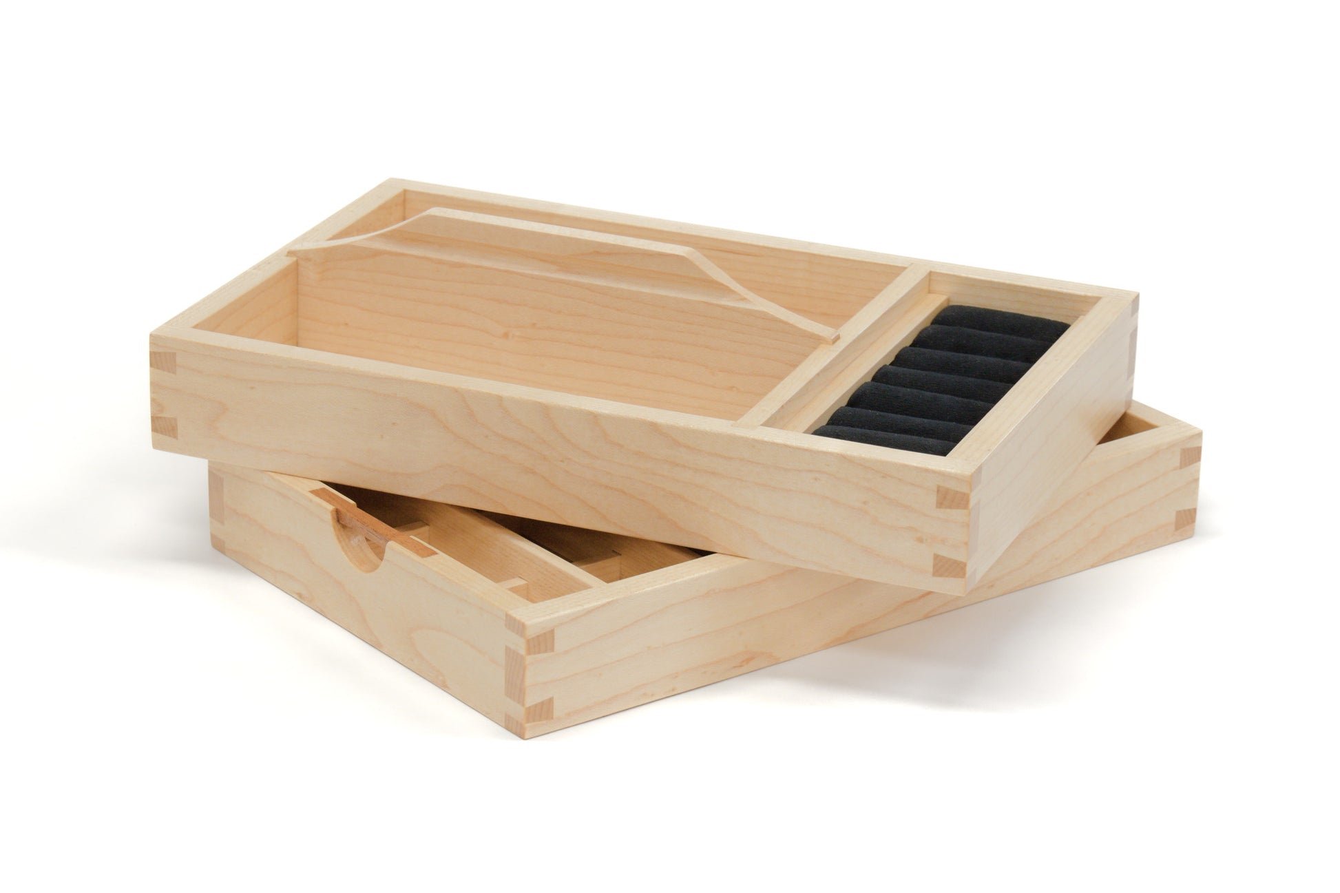 Rock Maple Three-Tier Jewellery Box Trays