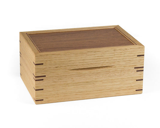 Jewellery Box handcrafted from Tasmanian Oak and Jarrah