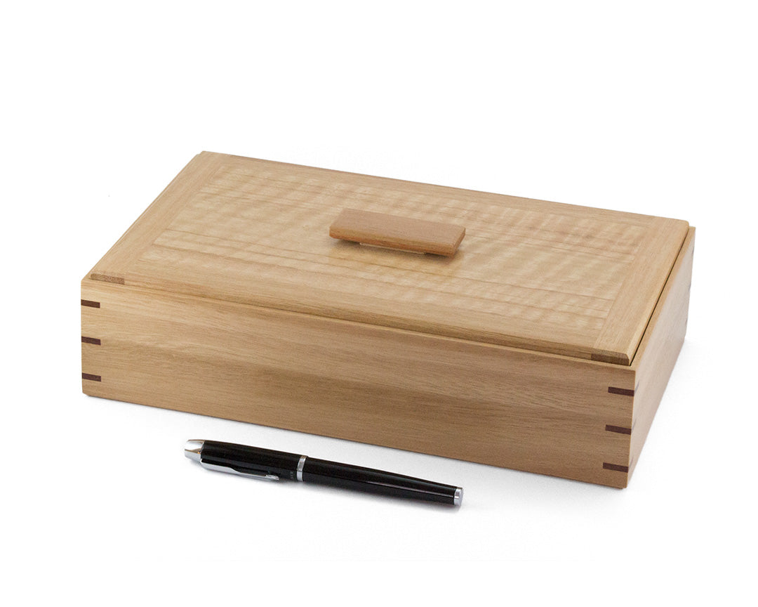 Wooden Keepsake Box handcrafted from Australian Blackbutt & figured Messmate