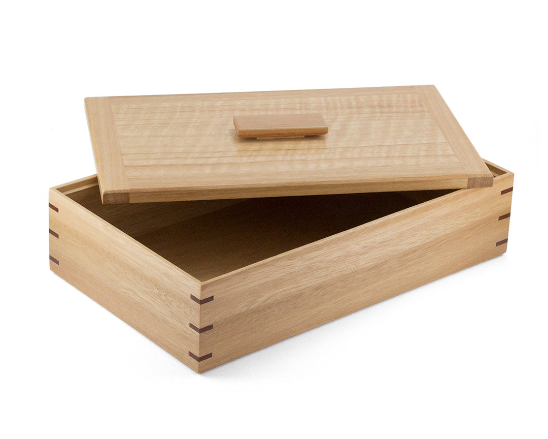 Wooden Keepsake Box handcrafted from Australian Blackbutt & figured Messmate