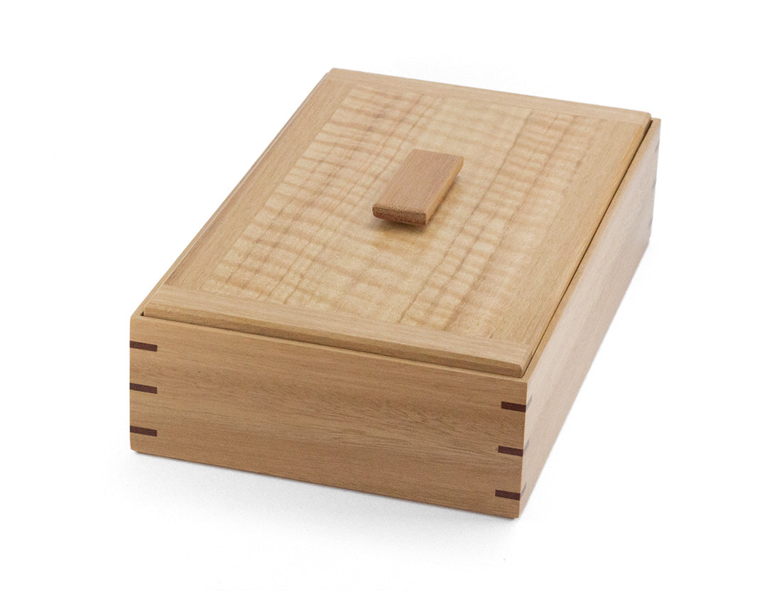 Wooden Keepsake Box handcrafted from Australian Blackbutt & figured Messmate