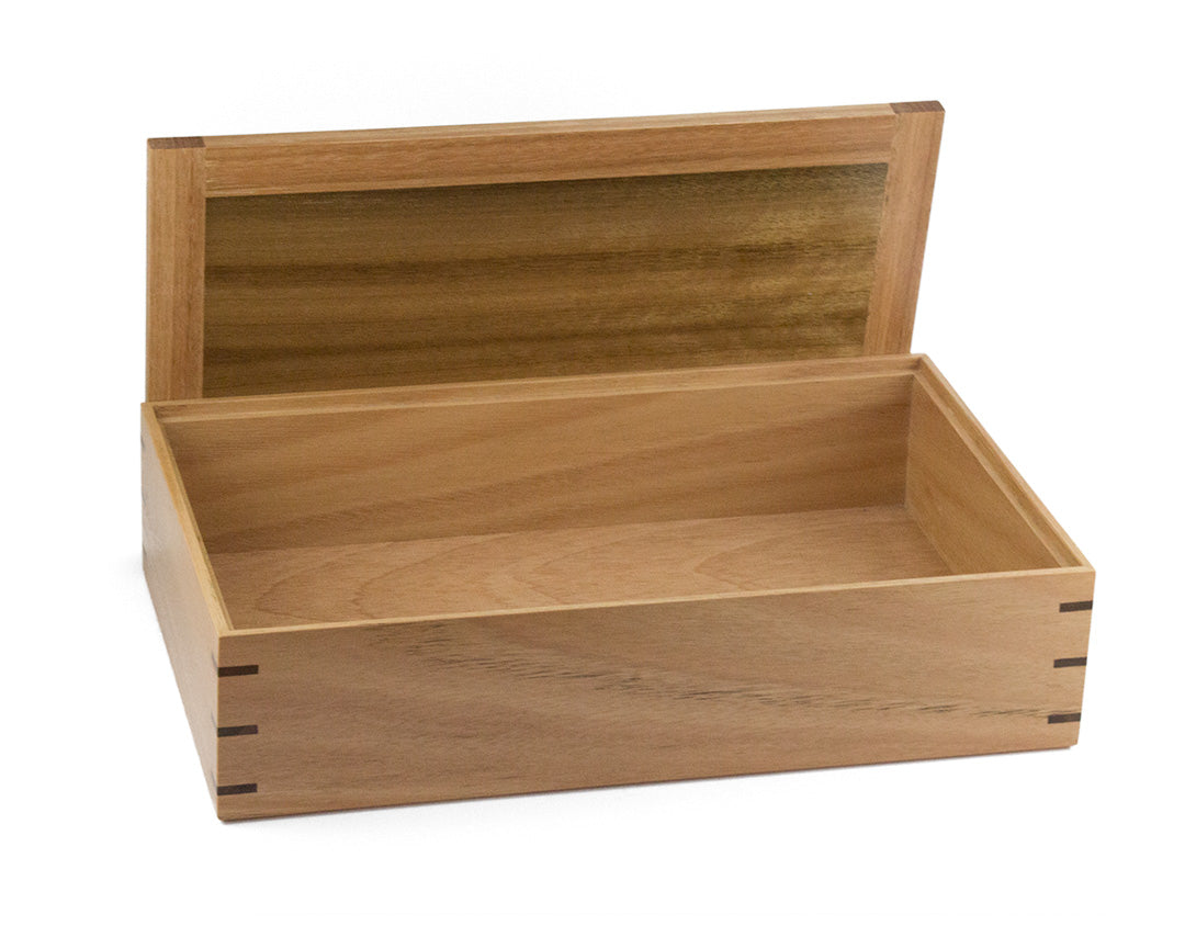 Wooden Keepsake Box handcrafted from Australian Blackbutt & Queensland Walnut