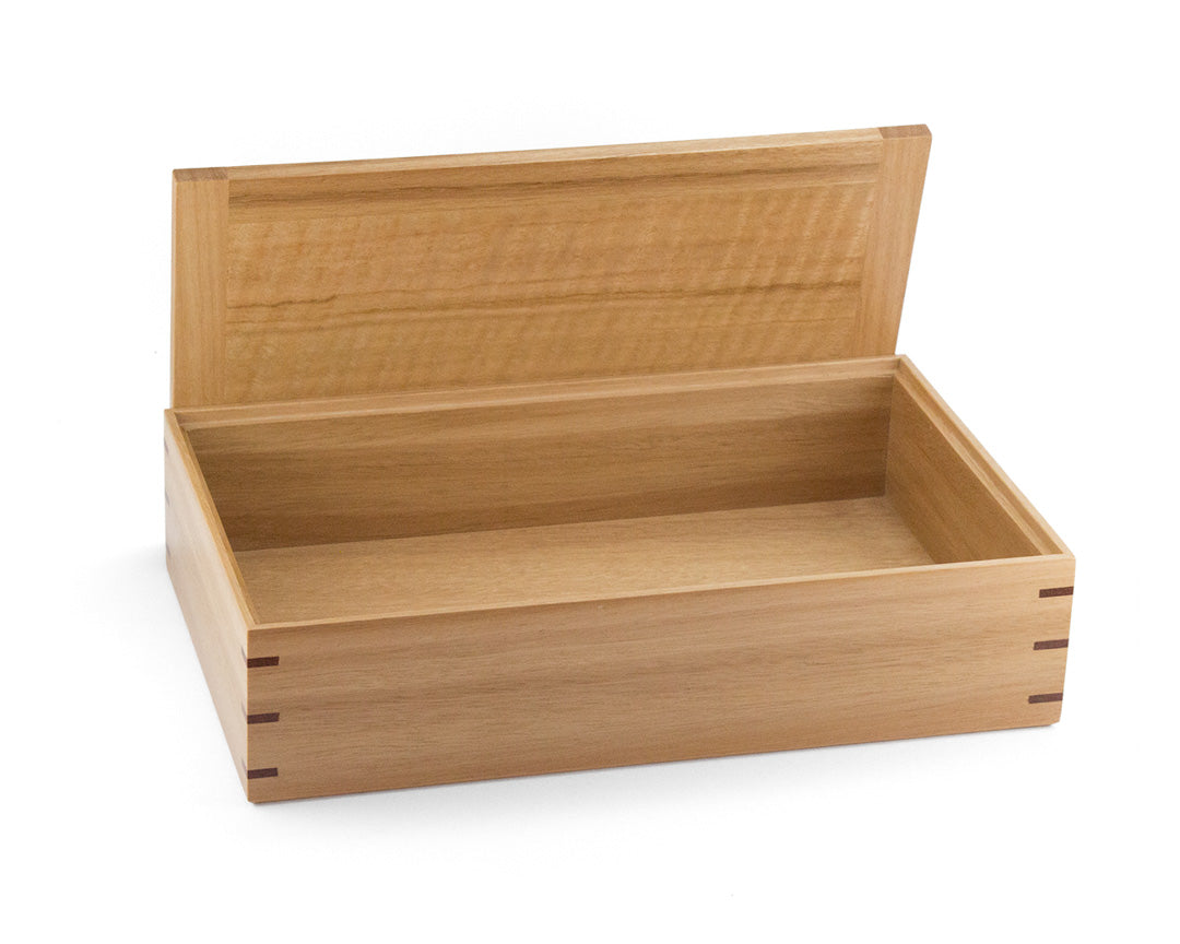 Wooden Keepsake Box handcrafted from Australian Blackbutt & figured Messmate