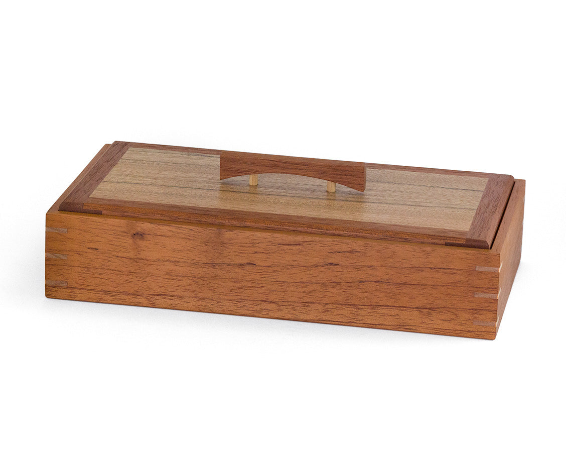 Wooden Keepsake Box handcrafted from Australian Red Cedar & PNG Walnut