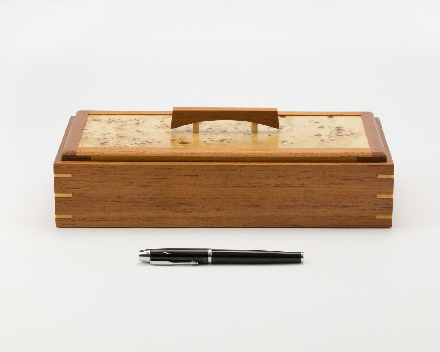 Wooden Keepsake Box handcrafted from Australian Red Cedar & Mappa Burl