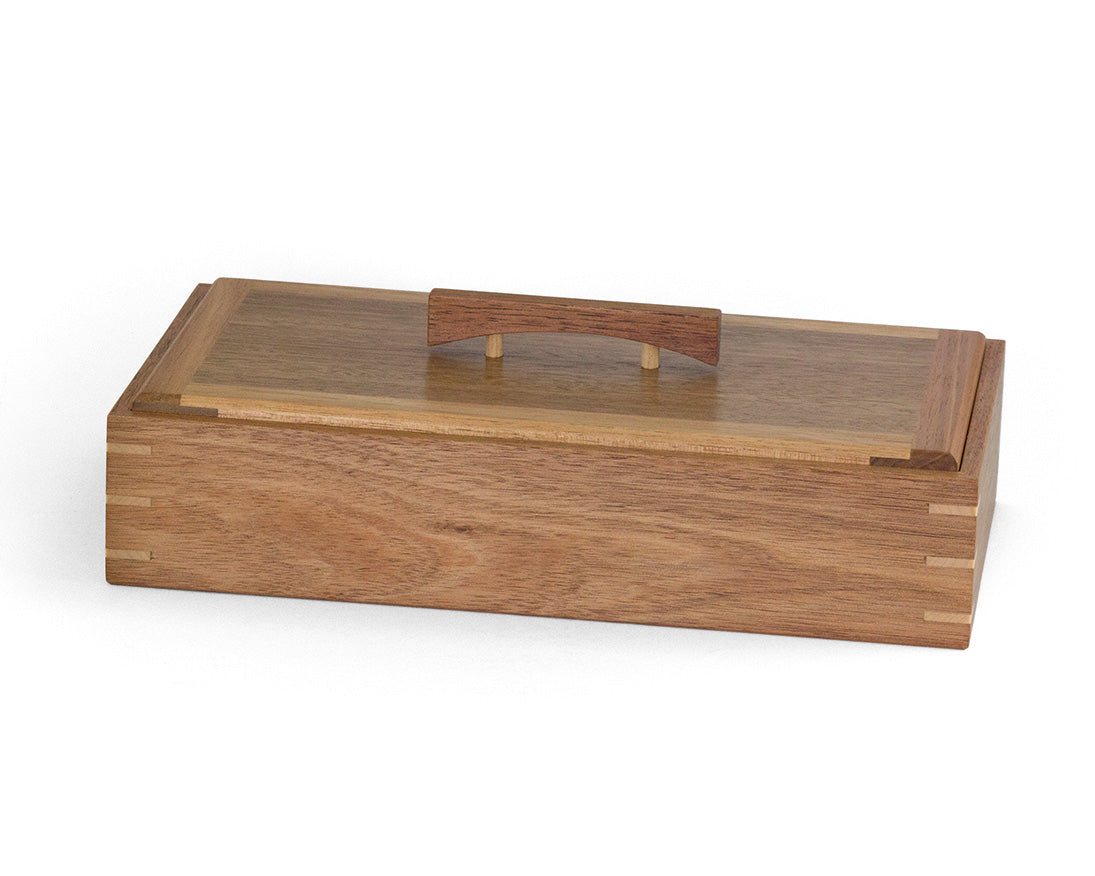 Wooden Keepsake Box handcrafted from Tasmanian Blackwood & Spotted Gum