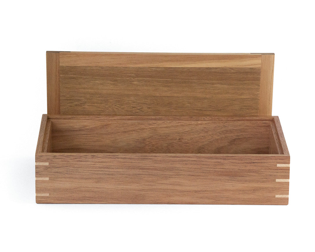 Wooden Keepsake Box handcrafted from Tasmanian Blackwood & Spotted Gum
