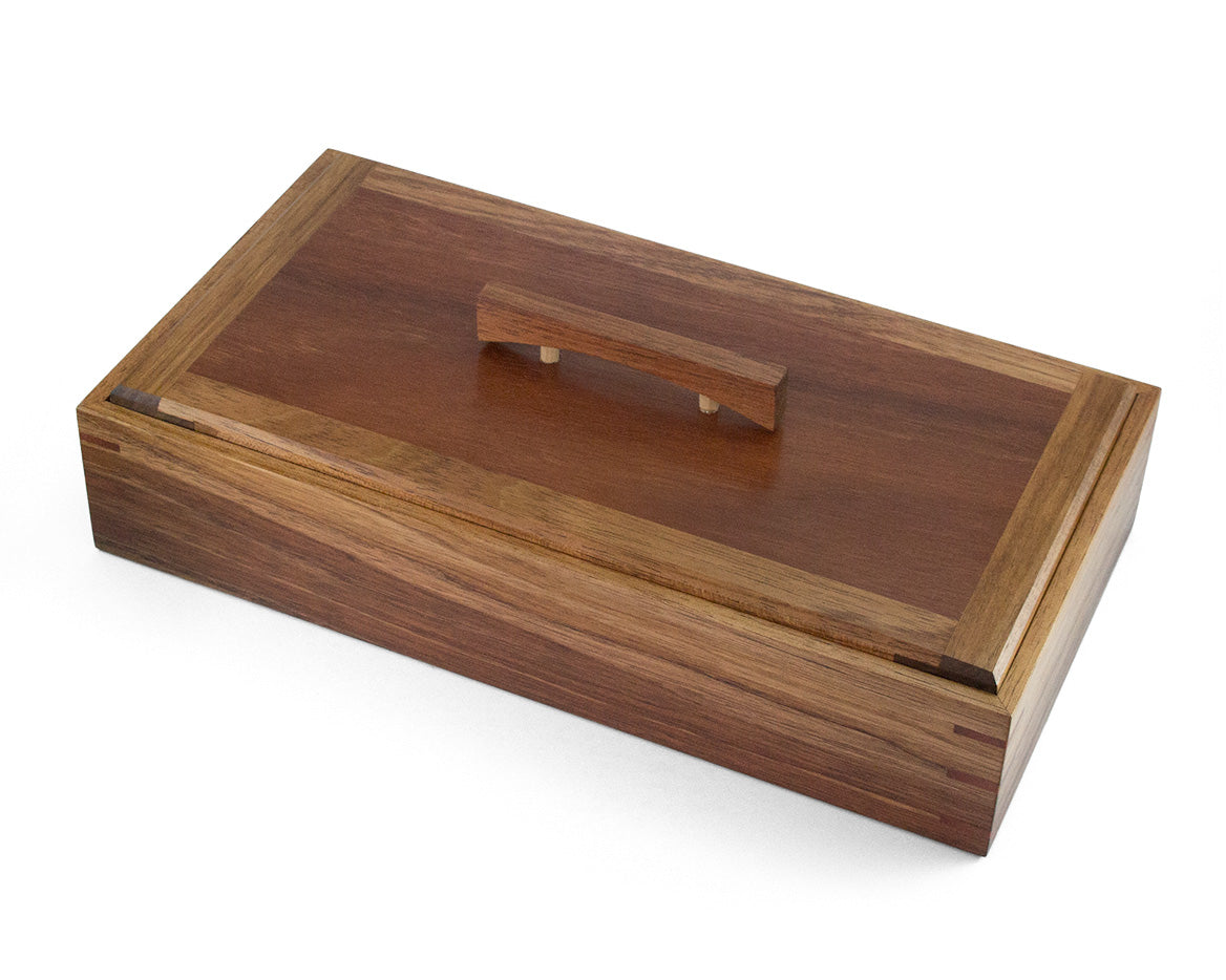 Wooden Keepsake Box handcrafted from Tasmanian Blackwood & Jarrah