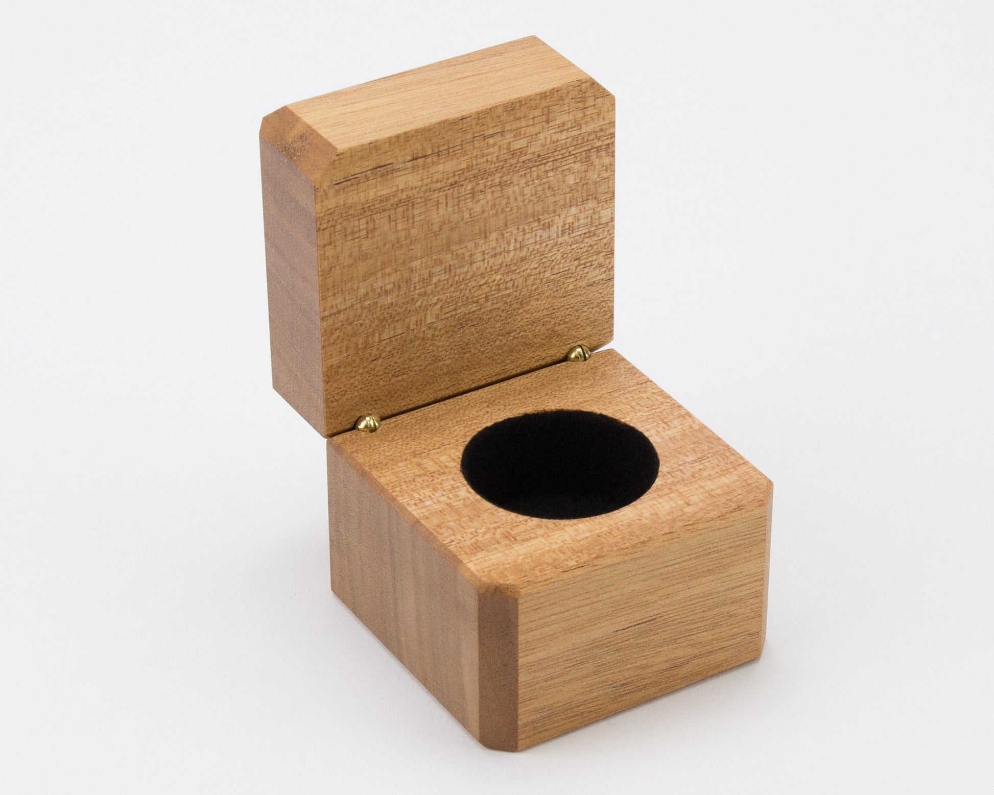 Wooden ring box handcrafted from Queensland Maple