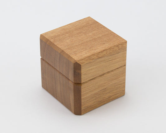 Wooden ring box handcrafted from Queensland Maple