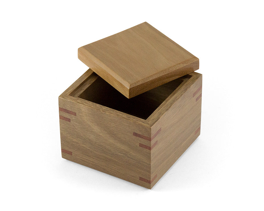 Small wooden trinket box handcrafted from Australian Spotted Gum