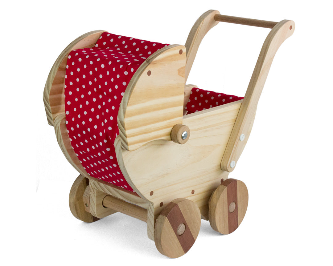 Wooden Doll Pram